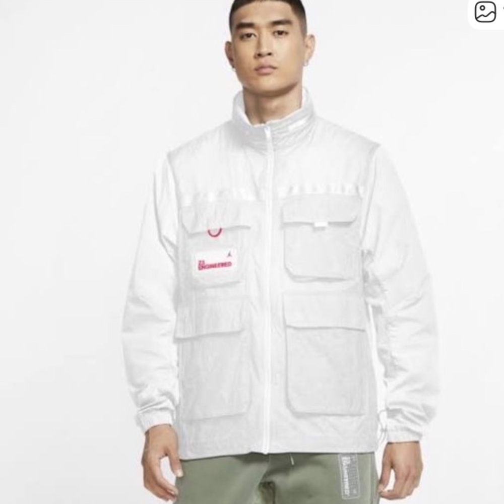 Jordan Men's White Utility Jacket with Jordan Shirt